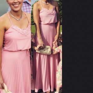 Vintage pink maxi dress
